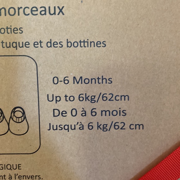 6 pc Baby Gift Set 100% Organic Cotton - Picture 7 of 7